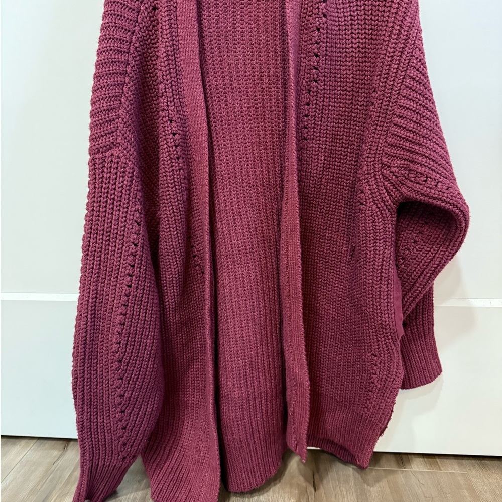 Free People Berry Knit Cardigan